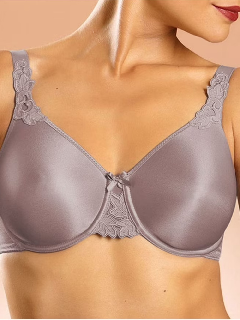 NWT Chantelle Hedona Smooth Minimizer Bra in Mauve Taupe Size 38DDD